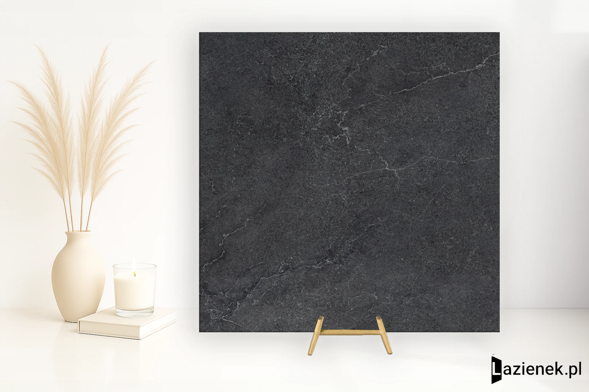 Cotto D'este Lithos Carbon piaskowana 90x90 cm gr. 14 mm - płytka rektyfikowana / EGGLT05